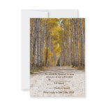 Aspen Alley In Autumn Wedding RSVP Invite