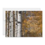 Aspen Alley In Fall Orange Wedding Invitations