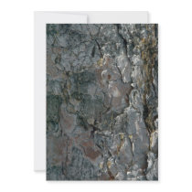 Aspen bark personalized invitation