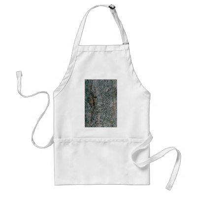 Aspen bark, yellow and grey apron by inspirelove