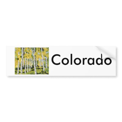 Aspen Calm Bumper Sticker by ellary
