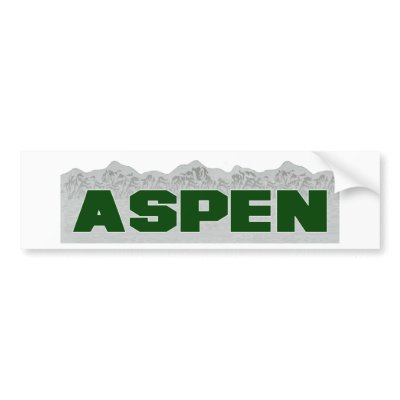 Aspen, Colorado Bumper Sticker by bartstshirts