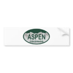 Aspen Colorado license plate Bumper Stickers