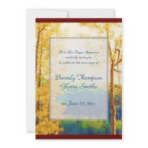 Aspen Glow WEDDING invitation