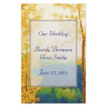 Aspen Glow WEDDING Program Full Color Flyer