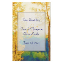 Aspen Glow WEDDING Program Full Color Flyer
