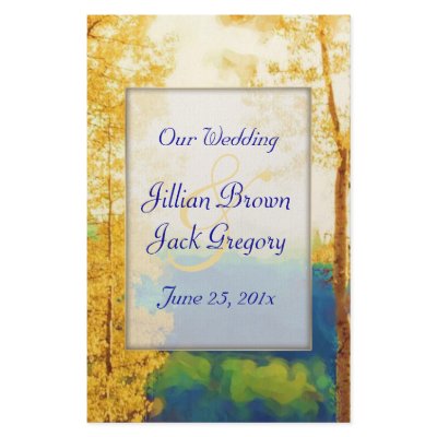 Aspen Glow WEDDING Program Full Color Flyer by InsightfulWeddings