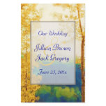 Aspen Glow WEDDING Program Full Color Flyer