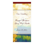 Aspen Glow WEDDING Program Personalized Rack Card Aspen Glow WEDDING Program Personalized Rack Card