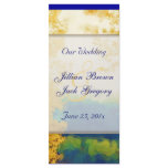 Aspen Glow WEDDING Program Customized Rack Card