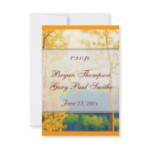 Aspen Glow Wedding RSVP Invites