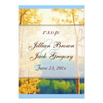 Aspen Glow Wedding RSVP invitations