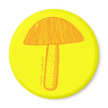 Aspen Mushroom Doodle Art Magnet