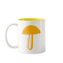 Aspen Mushroom Doodle Art mugs