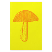 Aspen Mushroom Doodle Art Personalized Stationery