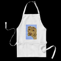 Aspen - Shar Pei Dog Art aprons