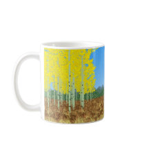 aspens in autumn coffee mugs