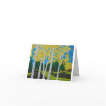Aspens Note Card by Gloriosa Aspens Note Card