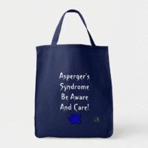 Asperger's Syndrome Be Aware and Care! Canvas Bag