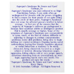 Asperger's Syndrome Be Aware and Care! Custom Flyer