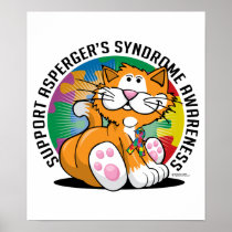 Asperger's Syndrome Cat Posters