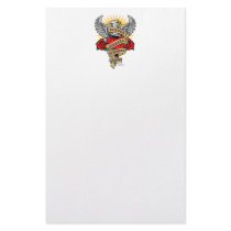 Asperger's Syndrome Dagger Stationery Paper