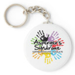 Asperger's Syndrome Handprint Keychain