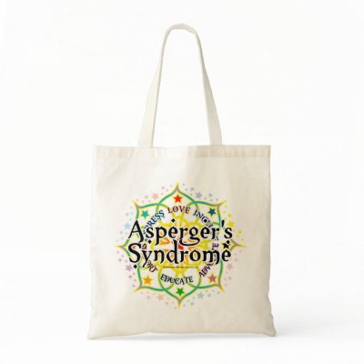 Asperger's Syndrome Lotus Canvas Bags by fightcancertees