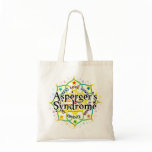 Asperger's Syndrome Lotus Canvas Bags