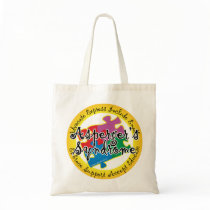 Asperger's Syndrome Puzzle Pin Tote Bags