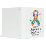 Asperger's Syndrome Ribbon of Butterflies Binders