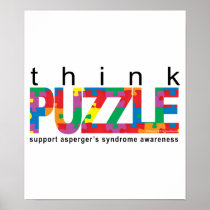 Asperger's Syndrome Think PUZZLE Posters