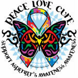 Asperger's Syndrome Tribal Butterfly Photo Cutout