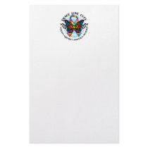 Asperger's Syndrome Tribal Butterfly Stationery Paper
