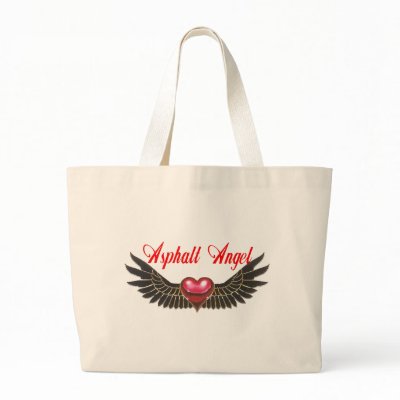 asphalt angel tote bag by nhmystix