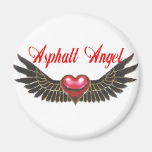 asphalt angel refrigerator magnets