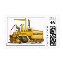Asphalt Paving Machine Postage Stamp