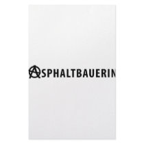 Asphaltbauerin icon stationery