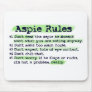Aspie Rules Mouse Pad
