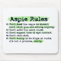 Aspie Rules mousepads by kokobaby Aspie Rules mousepads