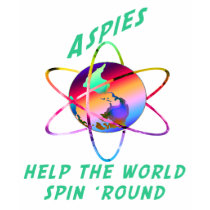Aspies Spin the World Kids' Dark Shirts