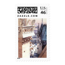 "Aspire" Architecture Church Watercolor Postage Stamp
