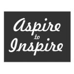 Aspire Inspire Motivational Postcard