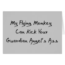 Ass Kicking Flying Monkey cards by godless_heathen Ass Kicking Flying Monkey cards
