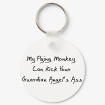Ass Kicking Flying Monkey keychains by godless_heathen Ass Kicking Flying Monkey keychains