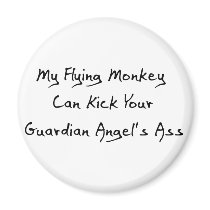 Ass Kicking Flying Monkey Magnet