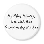 Ass Kicking Flying Monkey Magnet