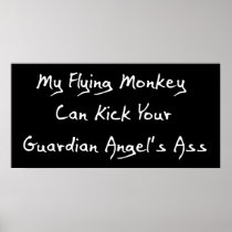 Ass Kicking Flying Monkey Posters