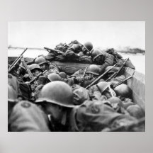 Assault Boat Crossing the Rhine in World War II Print