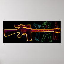 Assault Guitar Blacklight Posters